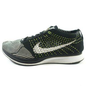 Nike Flyknit Racer Running Shoes - Men's Size 7 - Black White